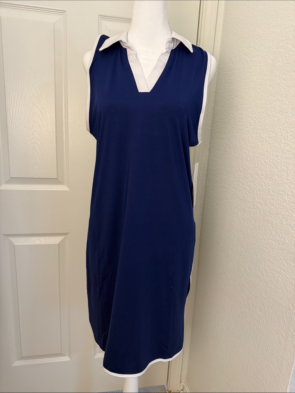 [new inventory] X BY GOTTEX NAVY BLUE ATHLETIC DRESS GOLF DRESS NWT